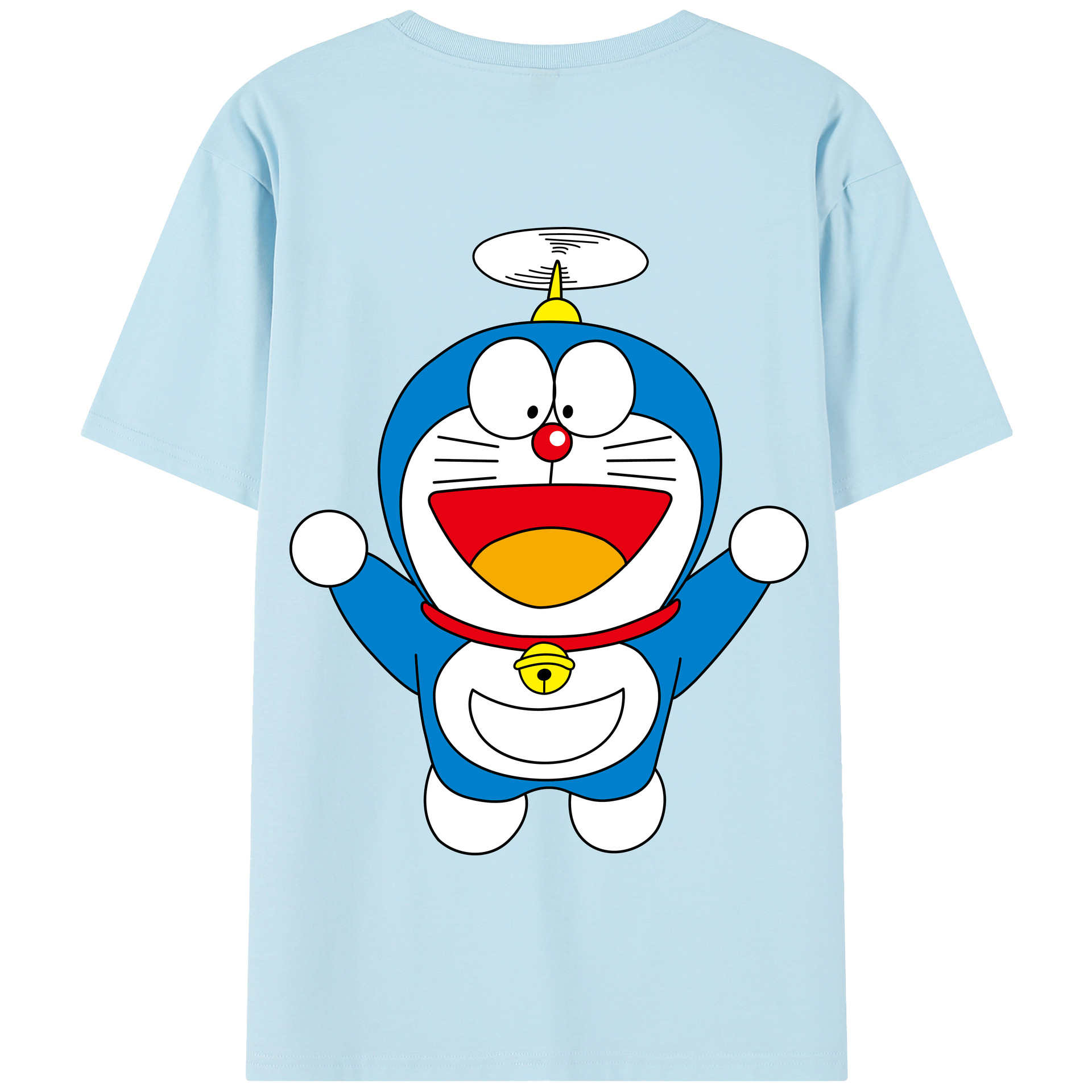 （画像用） ドラえもん Doraemon 綿100％半袖Tシャツ（背面プリント）